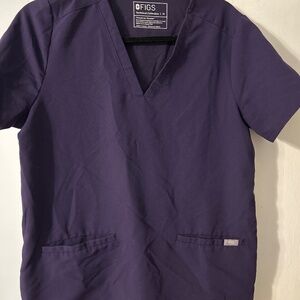 FIGS size medium purple scrub top